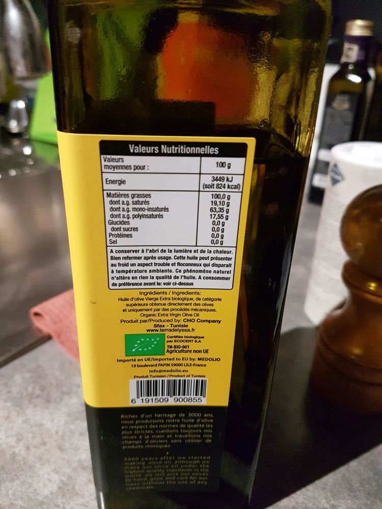 Product Huile D Olive Terra Delyssa The Open Food Repo