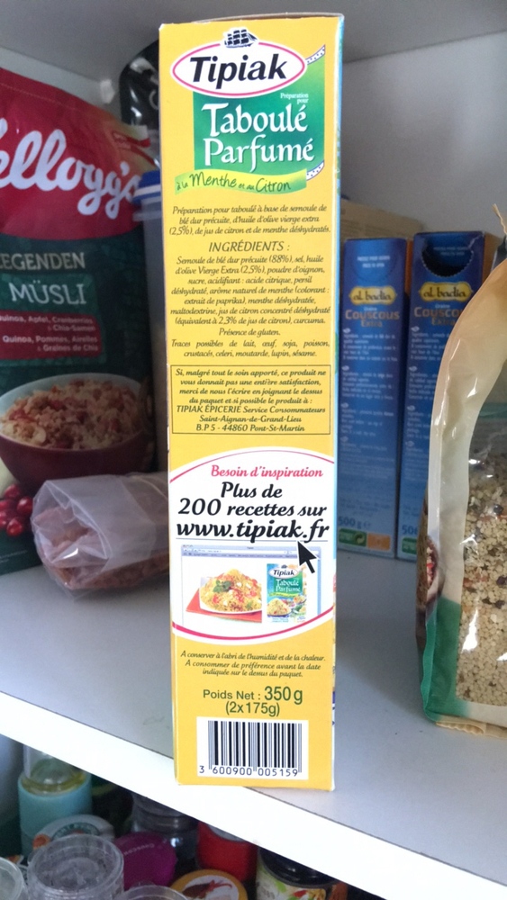 Product Taboule Par Fume A La Menthe Et Au Citron Tipiak The