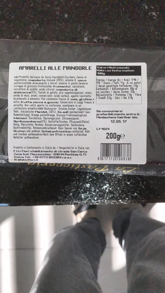 product fratelli fiori la pasticceria amarelli alle mandorle the open food repo product fratelli fiori la pasticceria amarelli alle mandorle the open food repo