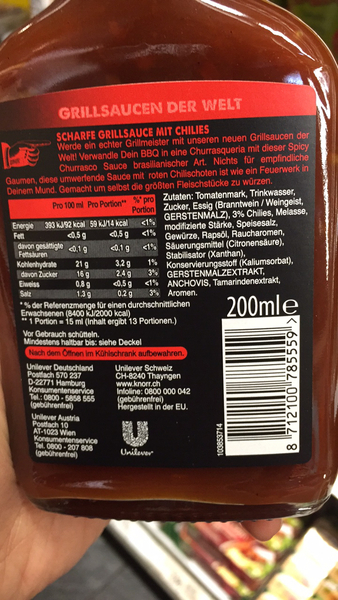 Product “Knorr BRAZILIAN SPICY CHURRASCO SAUCE” | The Open ...