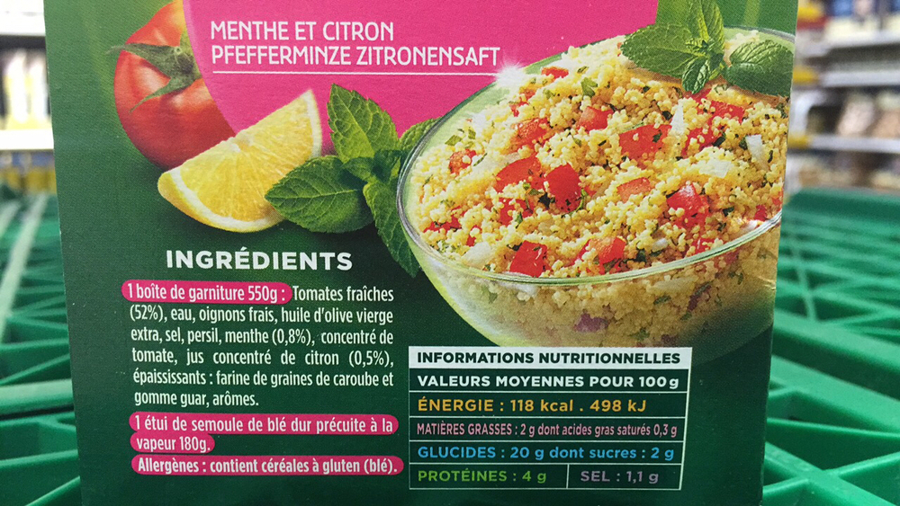 Produit Garbit Taboule Tomates The Open Food Repo