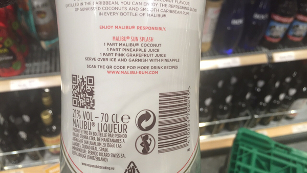 Product “Malibu Caribbean rum with coconut flavour ” | The ...