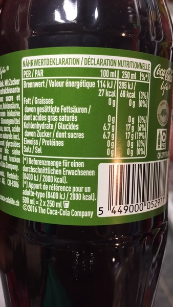Product “Coca-Cola Life” | The Open Food Repo