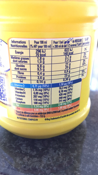 Nesquik label