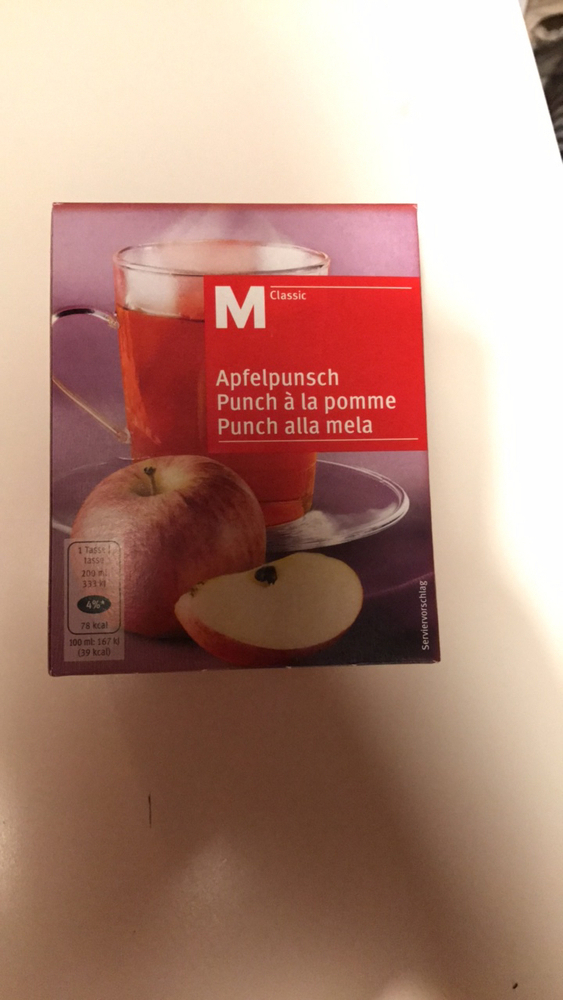 Produkt Migros Classic Apfelpunsch The Open Food Repo