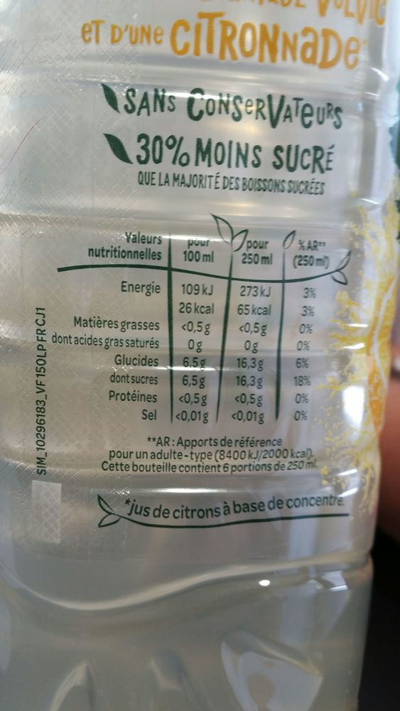 Product Volvic Juicy Citronnade The Open Food Repo